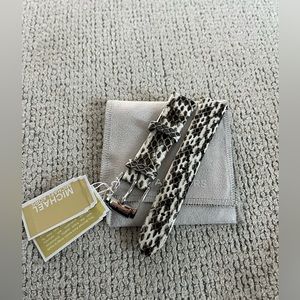 Michael kors Runway Snake Embossed Leather Watch Strap band  10mm